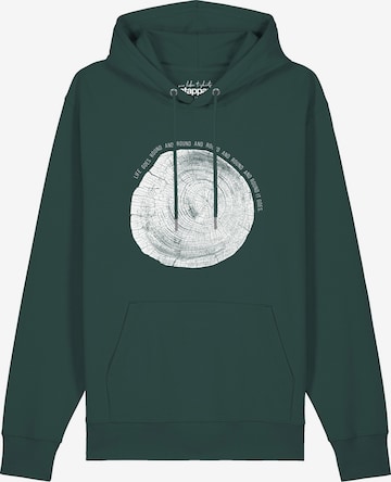 Sweat-shirt 'Baumscheibe' Watapparel en vert : devant