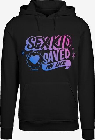 F4NT4STIC Sweatshirt 'Sex Education Sex Kid Netflix TV Series' in Black: front