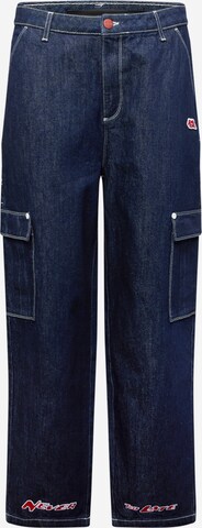 Pegador Loosefit Cargojeans 'RENTON' in Blauw: voorkant