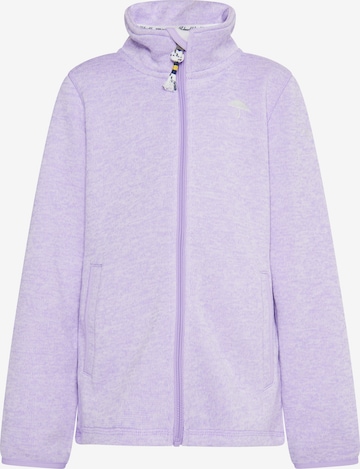 Veste en polaire Schmuddelwedda en violet : devant