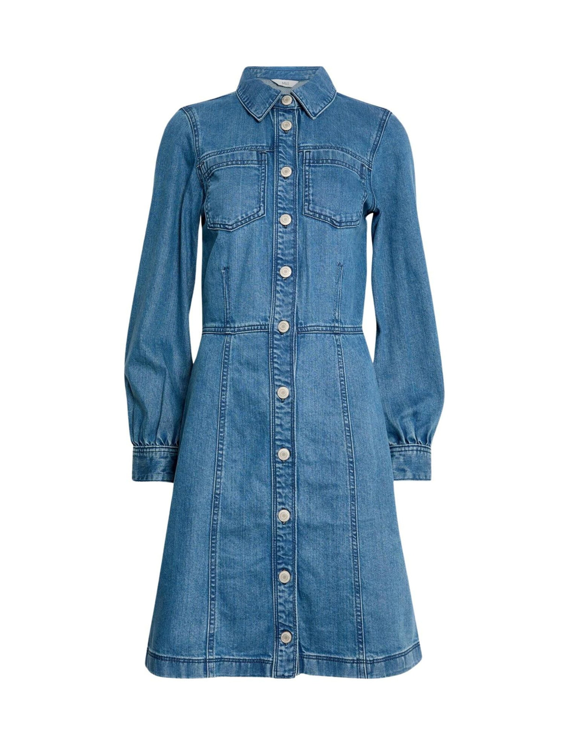 Marks & Spencer Shirt dress in Blue denim, Item view
