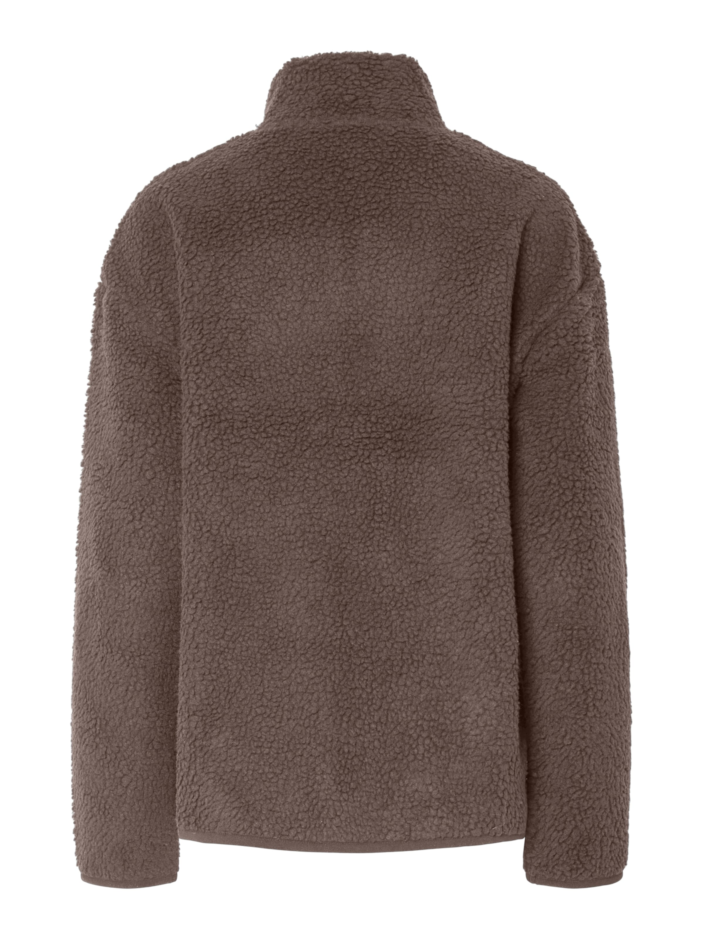 PIECES Fleece jacket 'PCSadia' in Brown