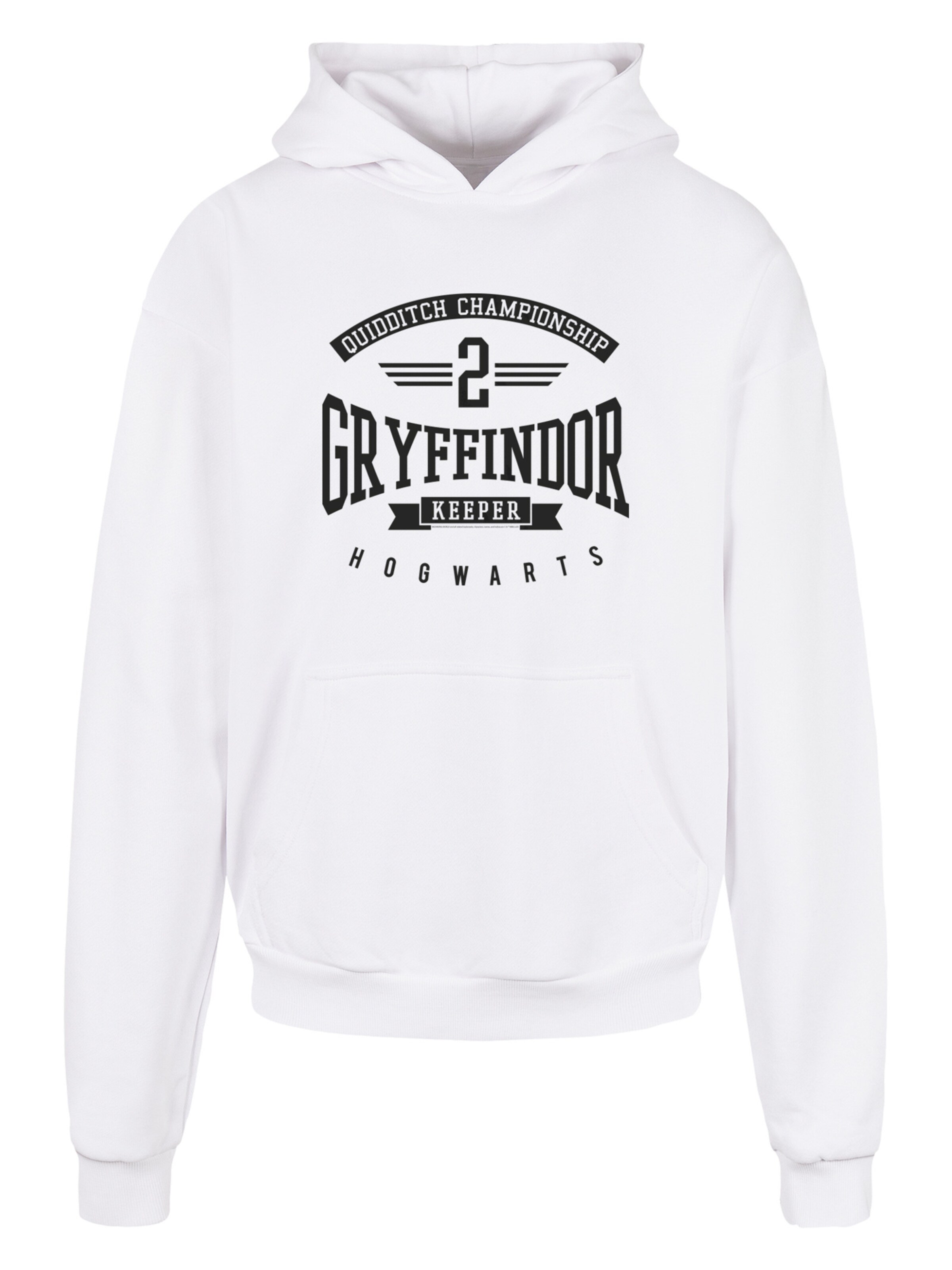 F4NT4STIC Sweatshirt 'Harry Potterffindor Keeper' in White: front