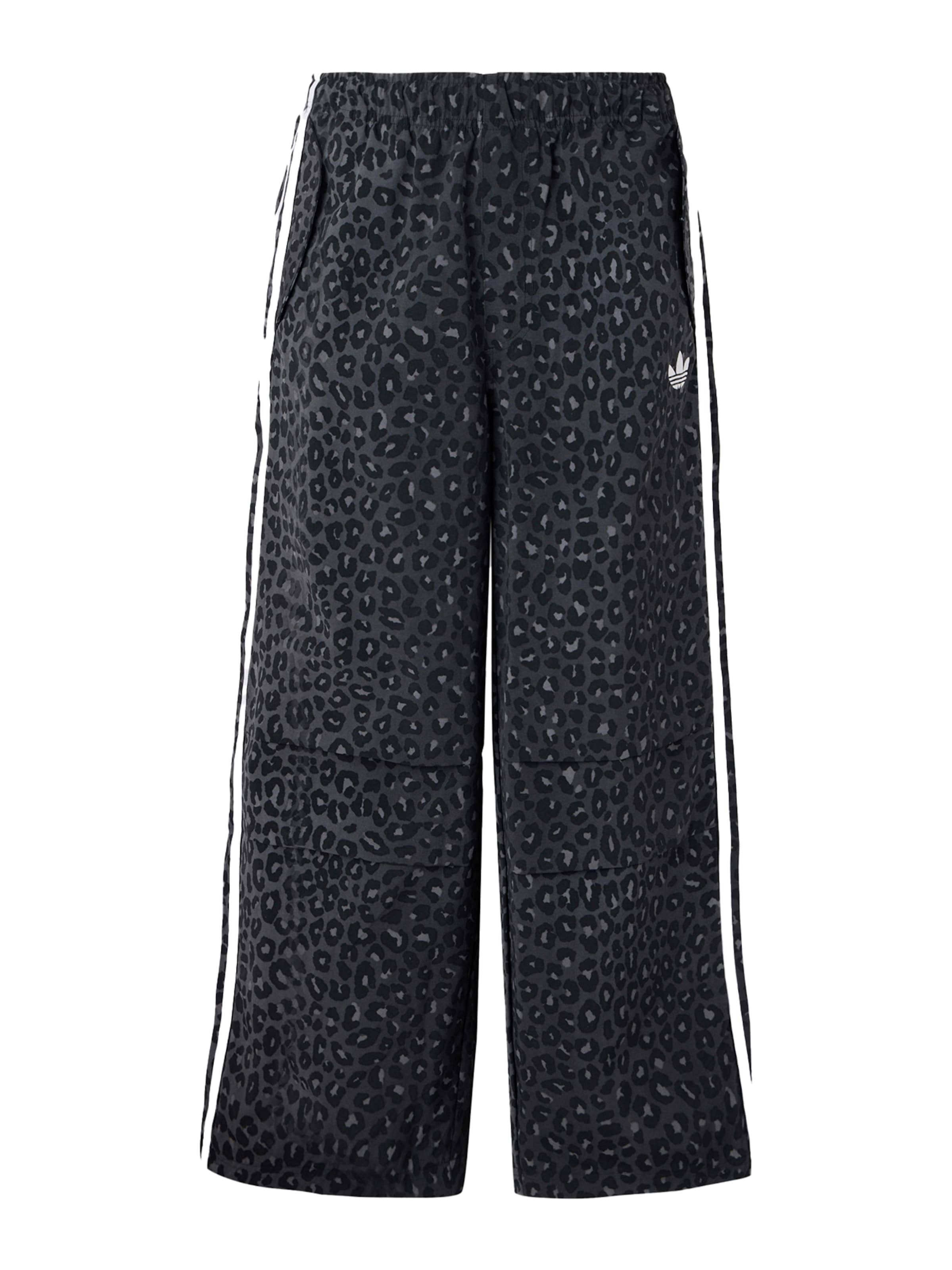 Adidas Originals Textil Loose fit Pants in Black: front