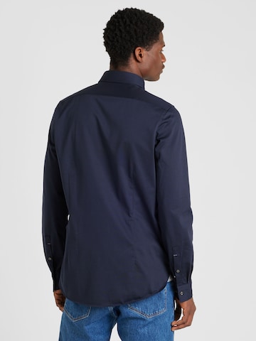 Michael Kors Slim fit Button Up Shirt 'PERFORMANCE' in Blue