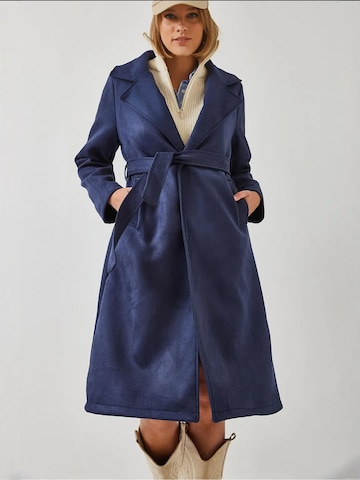 Bianco Lucci Tussenmantel in Blauw: voorkant
