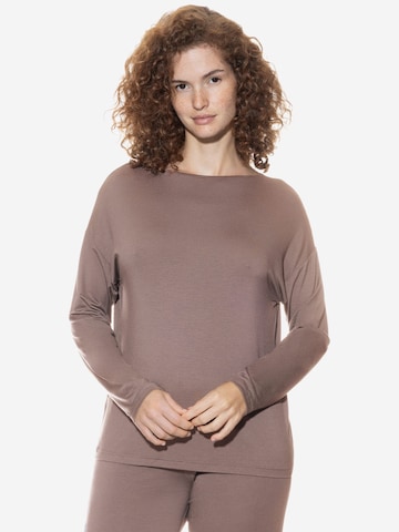 Mey Schlafshirt 'Pure Chic'‌‌‌ in Braun