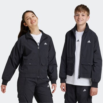 ADIDAS SPORTSWEAR Athletic Jacket in Black: front