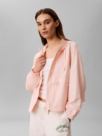 Calvin Klein Jeans Between-season jacket in Pink: front