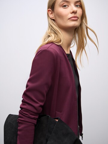 STREET ONE Zip-Up Hoodie in Red