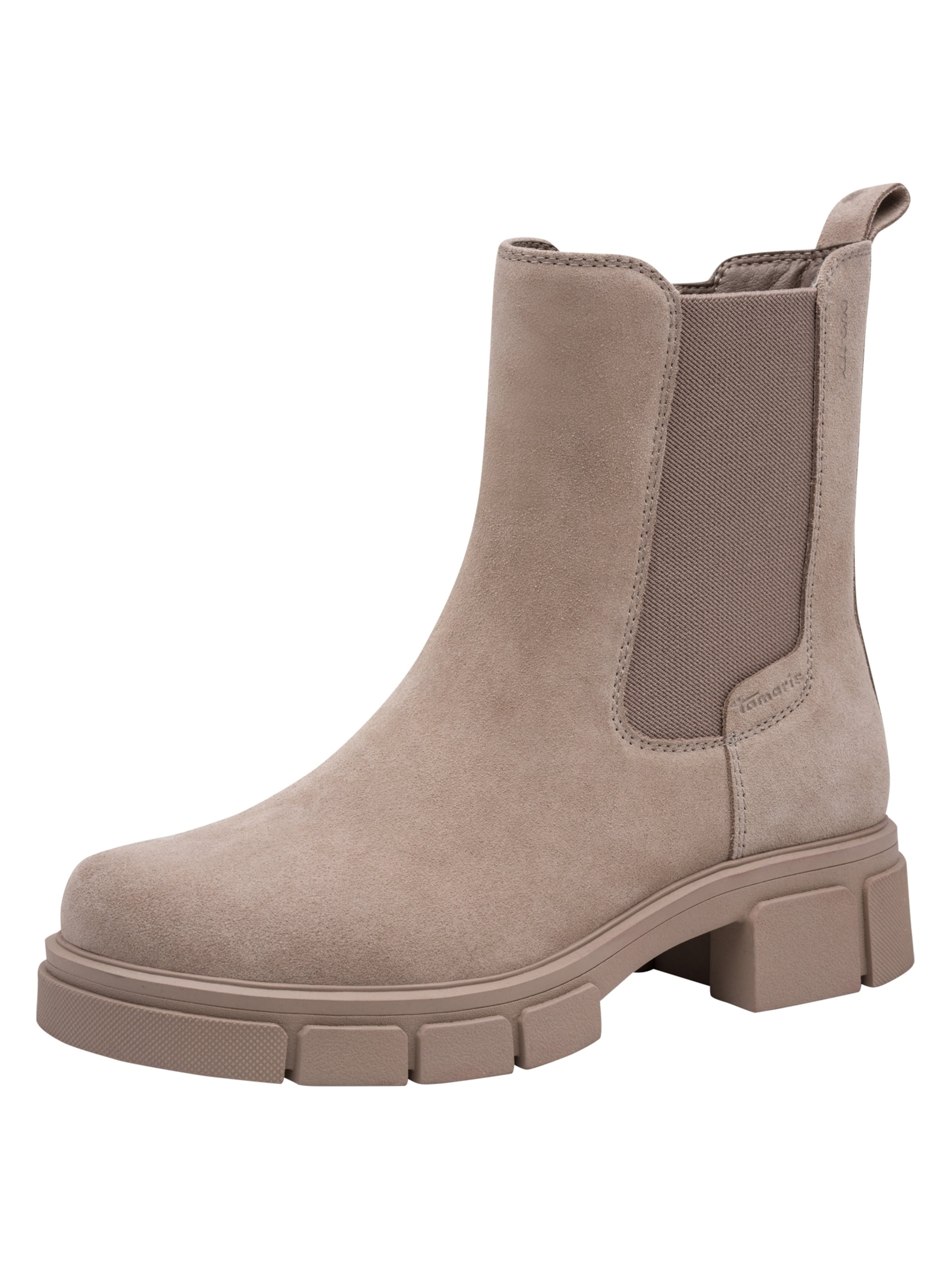 Chelsea Boots Tamaris en beige : devant