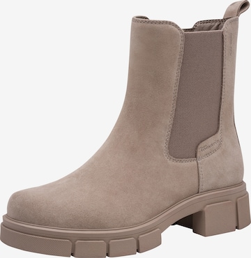 Chelsea Boots Tamaris en beige : devant