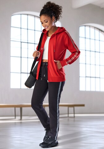 H.I.S Zip-Up Hoodie 'EM LBG' in Pink