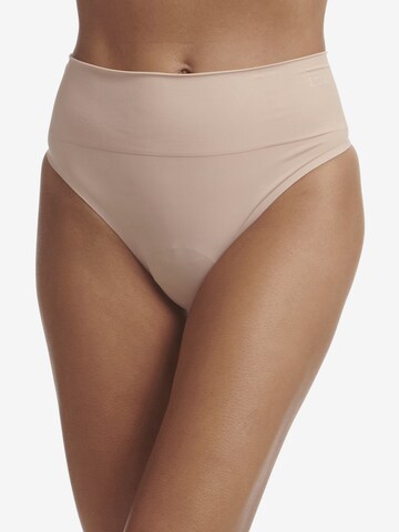 Wolford String ' High Waist Thong ' in Beige: voorkant