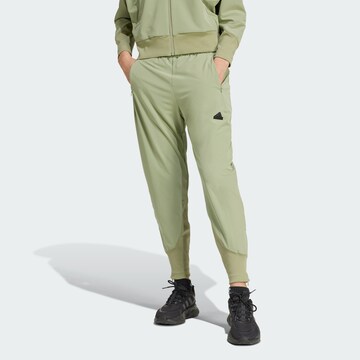 ADIDAS SPORTSWEAR Tapered Sportbroek ' Z.N.E.' in Groen: voorkant