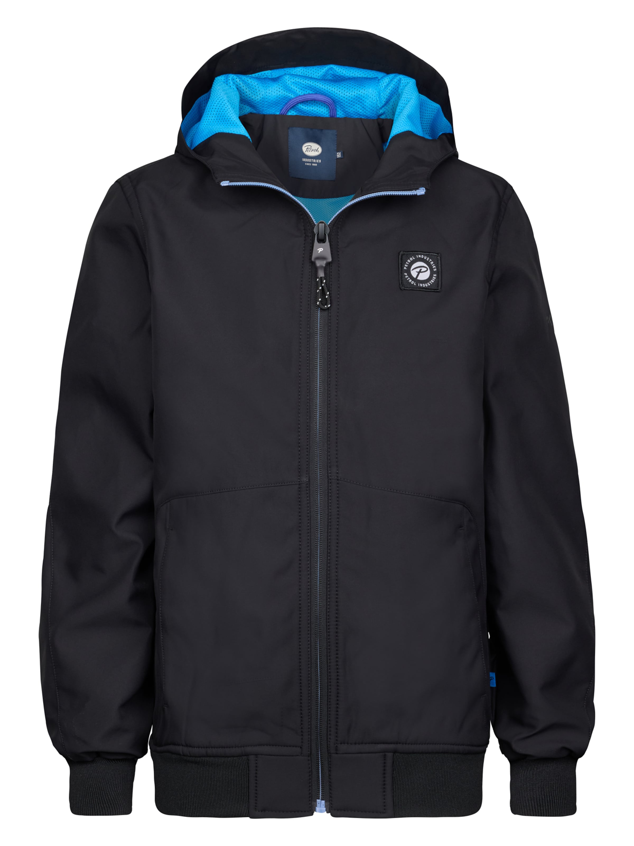 Petrol Industries Tussenjas 'Lemon' in Zwart: voorkant