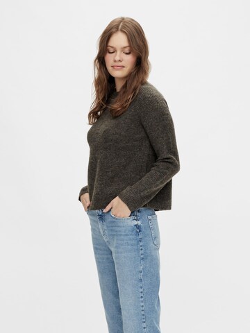 PIECES - Jersey 'Ellen' en marrón: frente