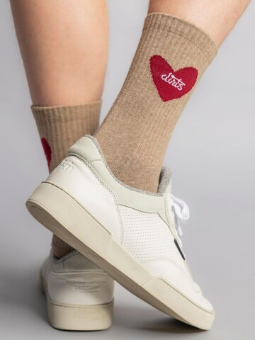 Dirts Socks 'Heart Socks 2.0' in Brown