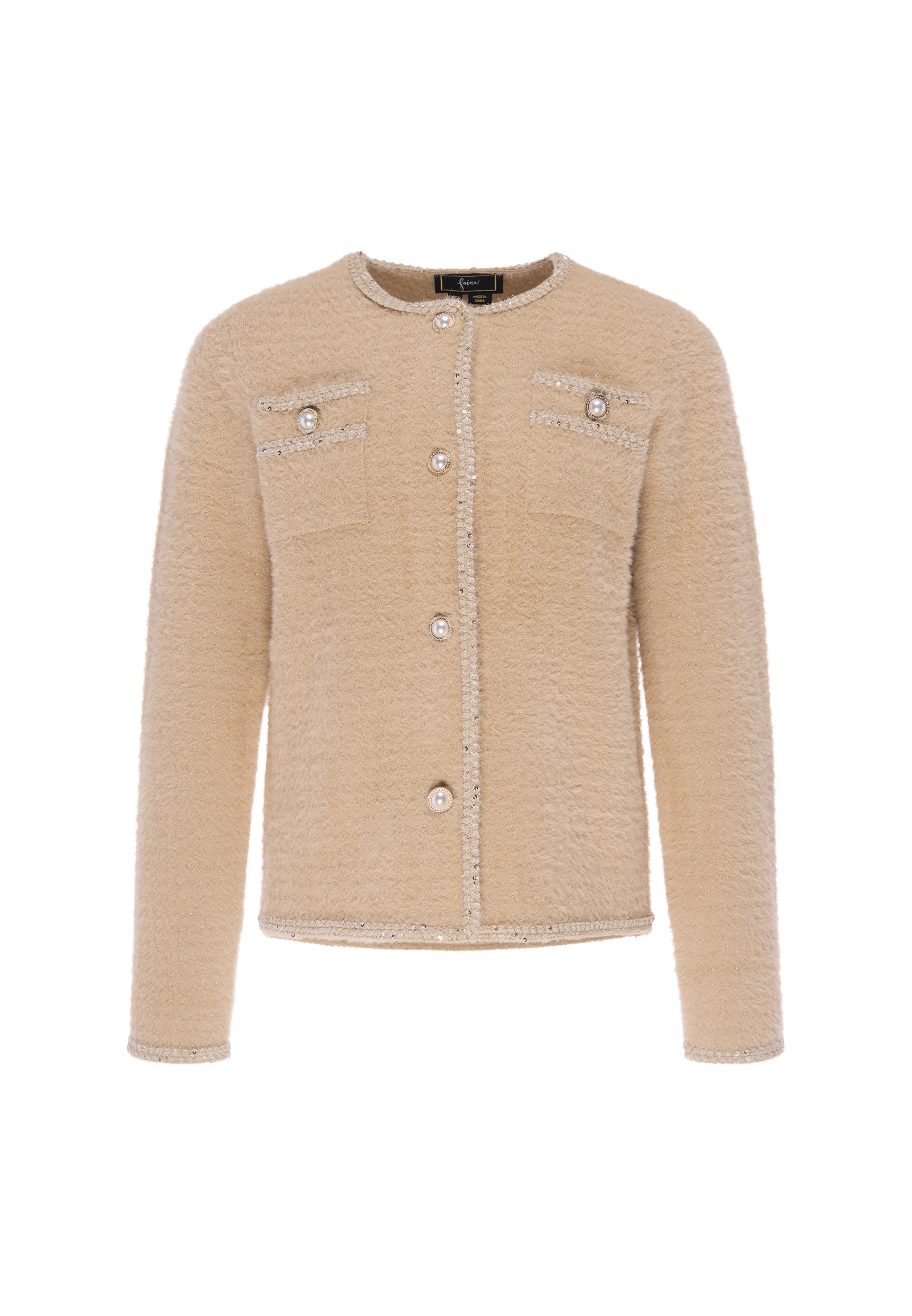 Blazer faina en beige : devant