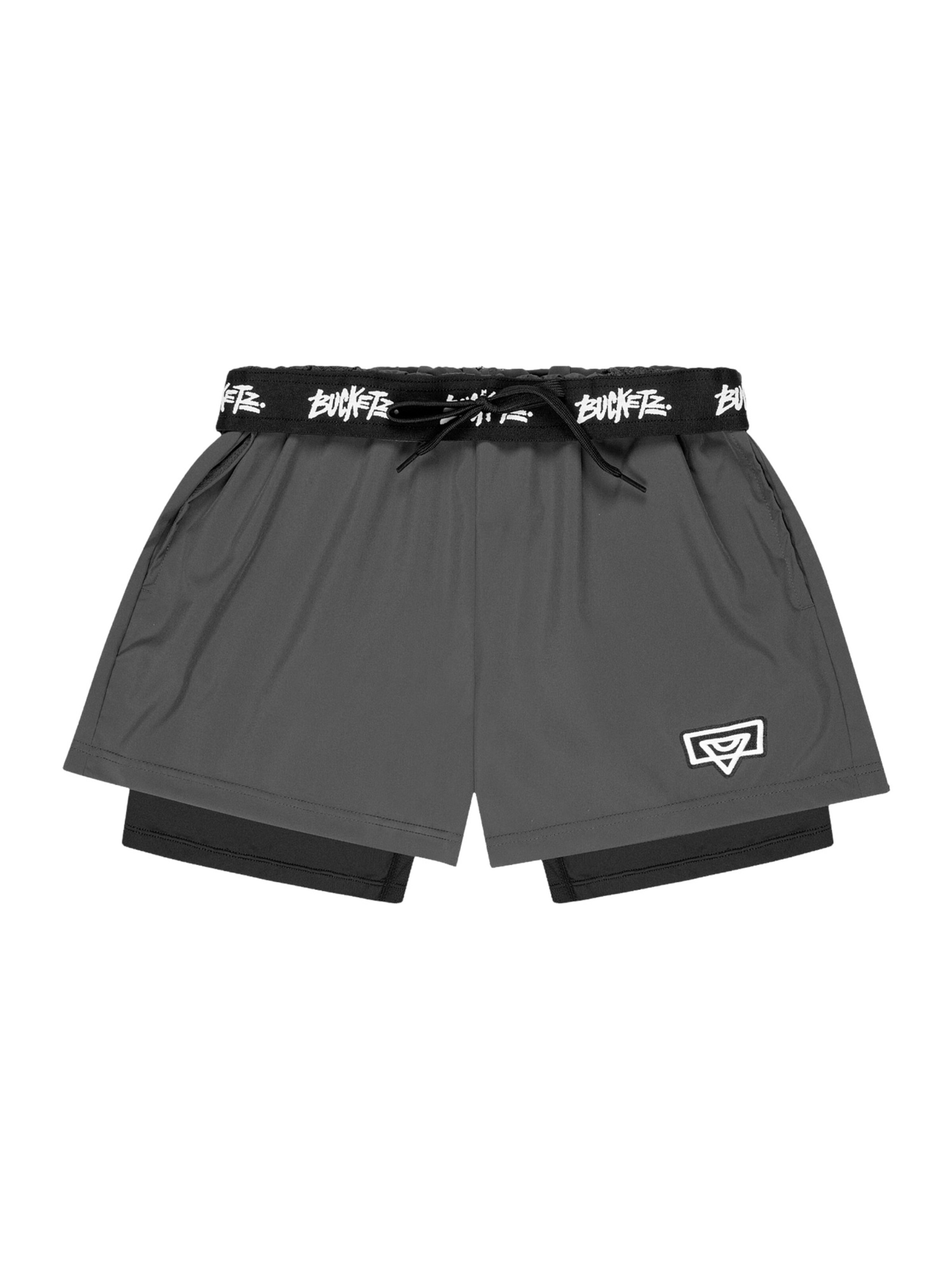 Bucketz Regular Sportshorts in Grau