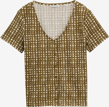 TOM TAILOR DENIM T-Shirt in Grün: Vorderseite