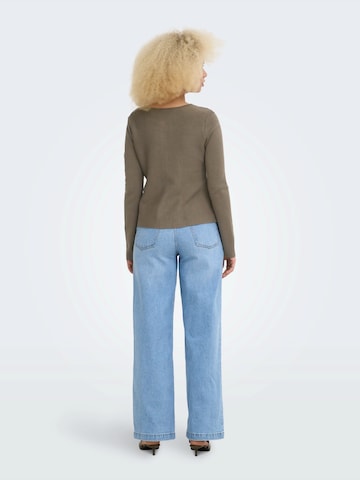 ONLY Strickjacke in Braun
