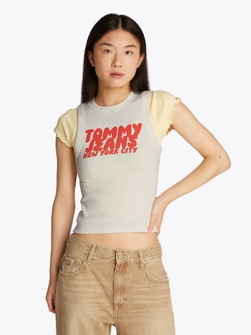 Haut Tommy Jeans en blanc : devant