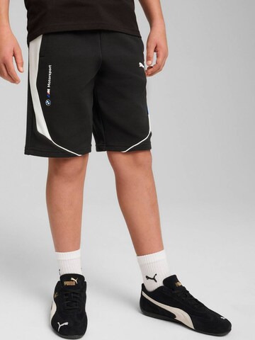 PUMA Regular Sportbroek 'Puma Bmw Mms Kids Sweat Shorts Black' in Zwart