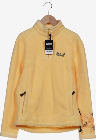 JACK WOLFSKIN Sweatshirt & Zip-Up Hoodie in S in Yellow: front