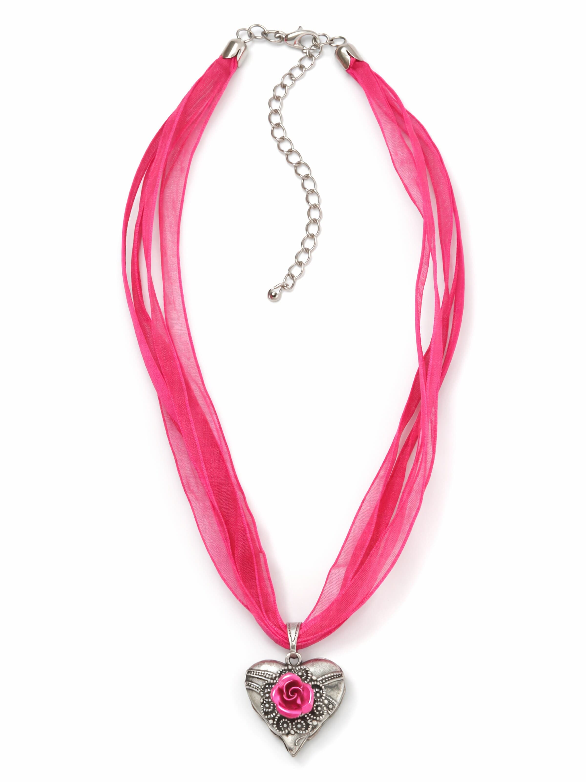 Allgäu Rebell Necklace 'Gerda' in Pink: front