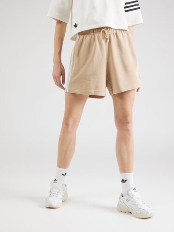 ADIDAS ORIGINALS Loose fit Trousers in Beige: front