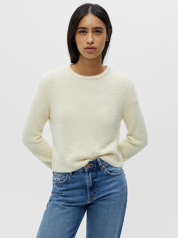 Pull&Bear Sweter w kolorze żółty: przód