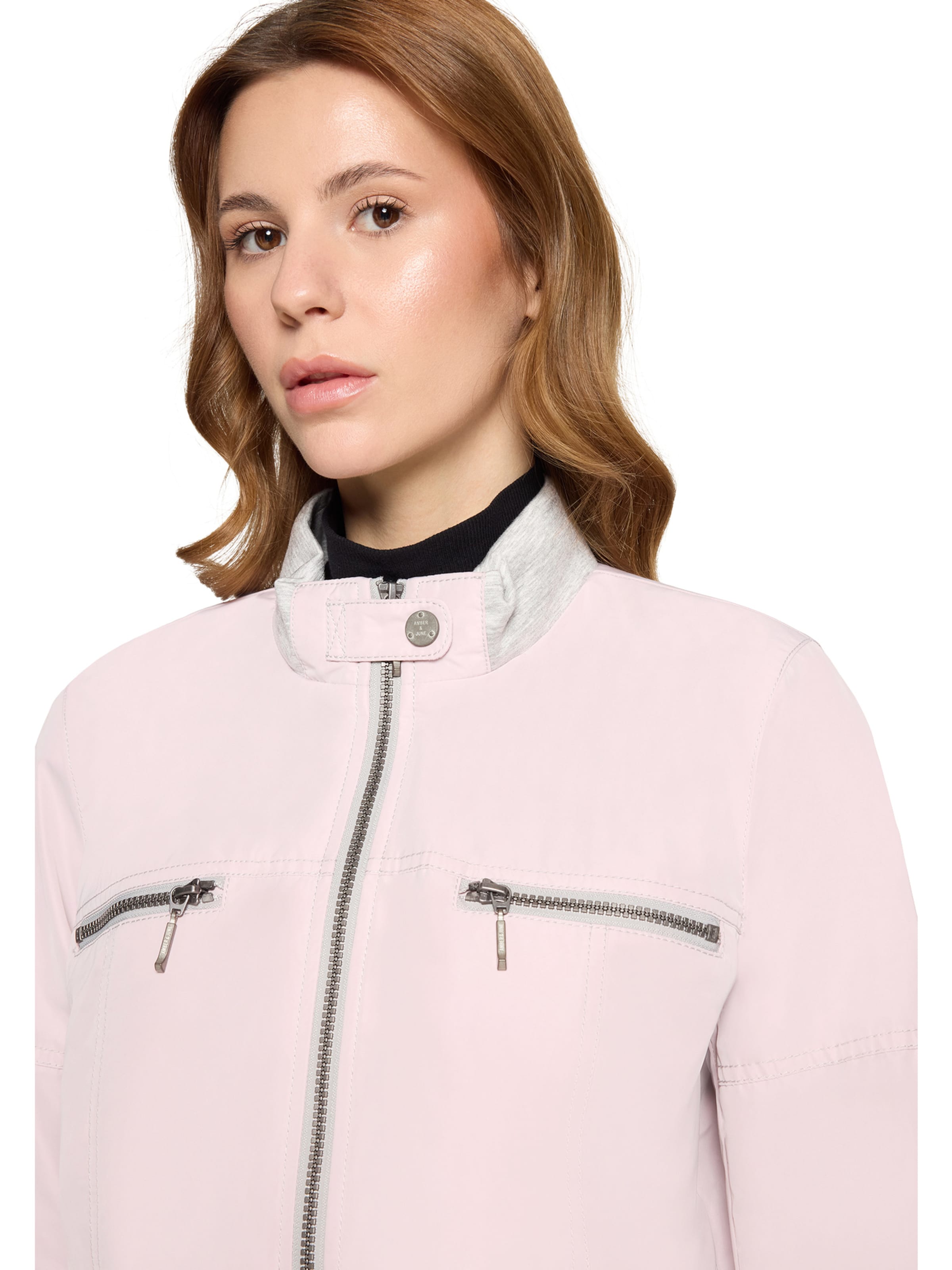 Amber & June Between-Season Jacket in Beige