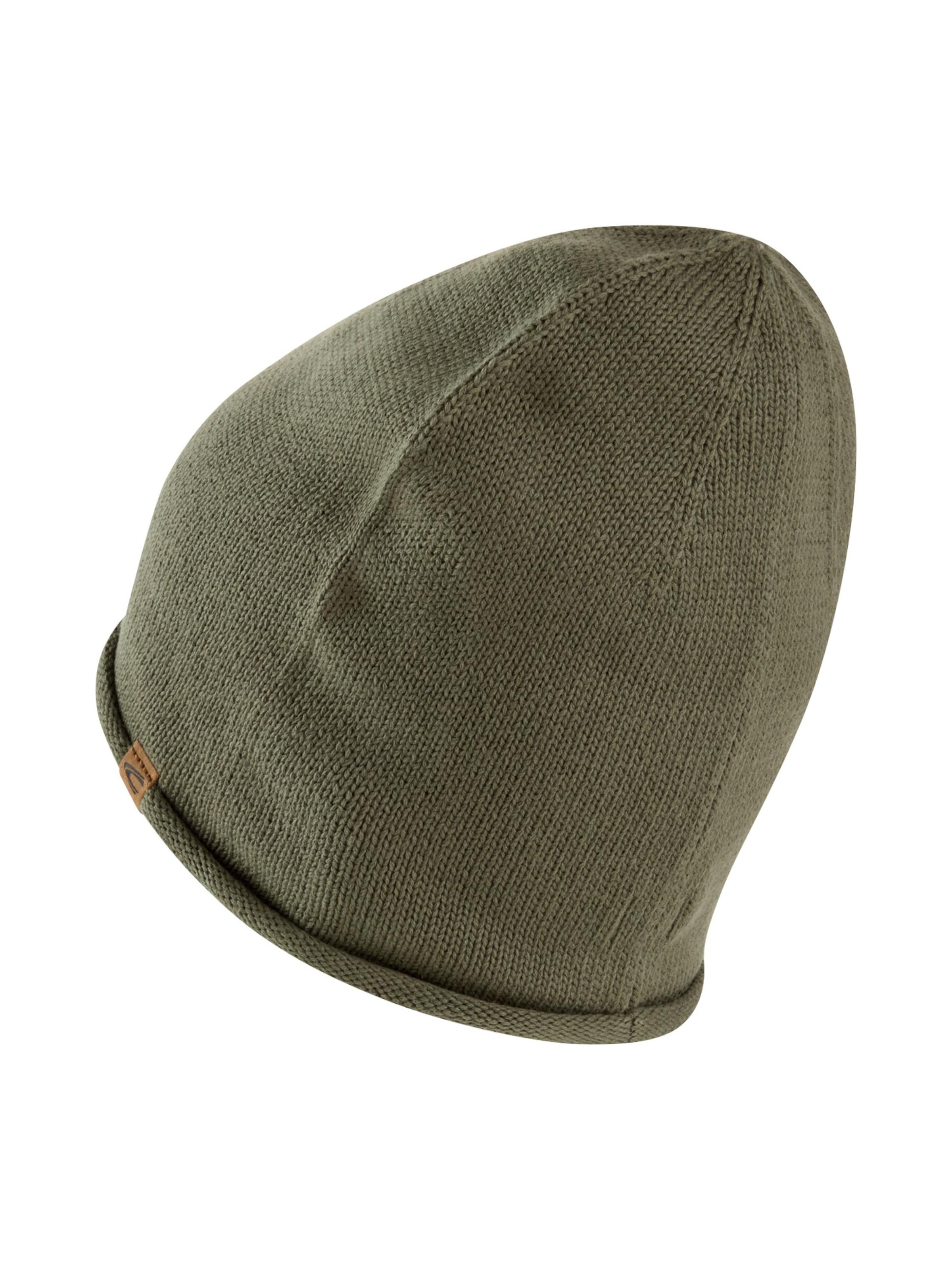 CAMEL ACTIVE Beanie aus reiner Baumwolle in Grün