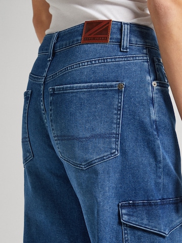 Pepe Jeans Loosefit Cargojeans in Blau