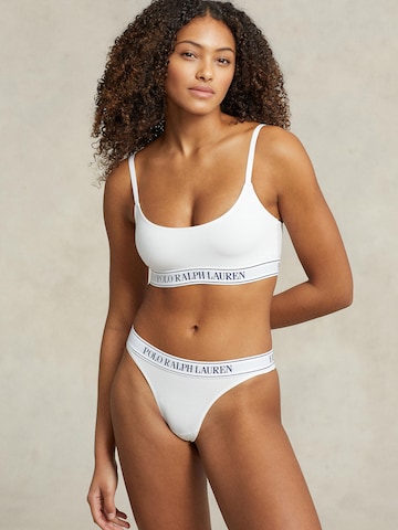 Polo Ralph Lauren Panty ' Mid Rise Thong ' in White