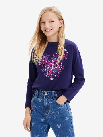 T-Shirt Desigual en violet : devant