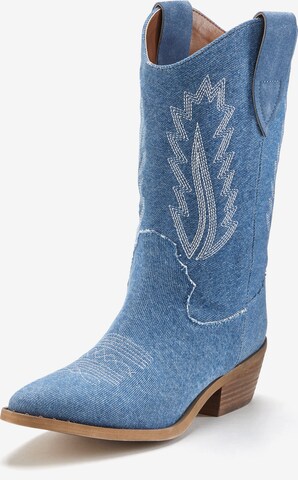 Bottes de cowboy LASCANA en bleu : devant