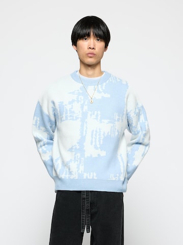 Burocs Pullover 'Knit Static'‌‌‌‌‌‌‌ in Blau