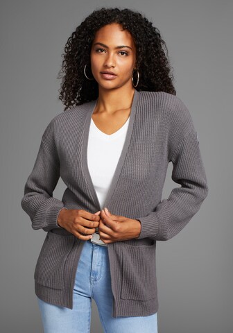 KangaROOS Knit Cardigan in Grey: front