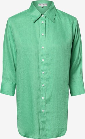 Marie Lund Blouse 'Rihab' in Groen: voorkant