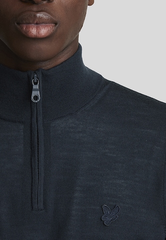 Lyle & Scott Trui 'Tonal Eagle' in Blauw