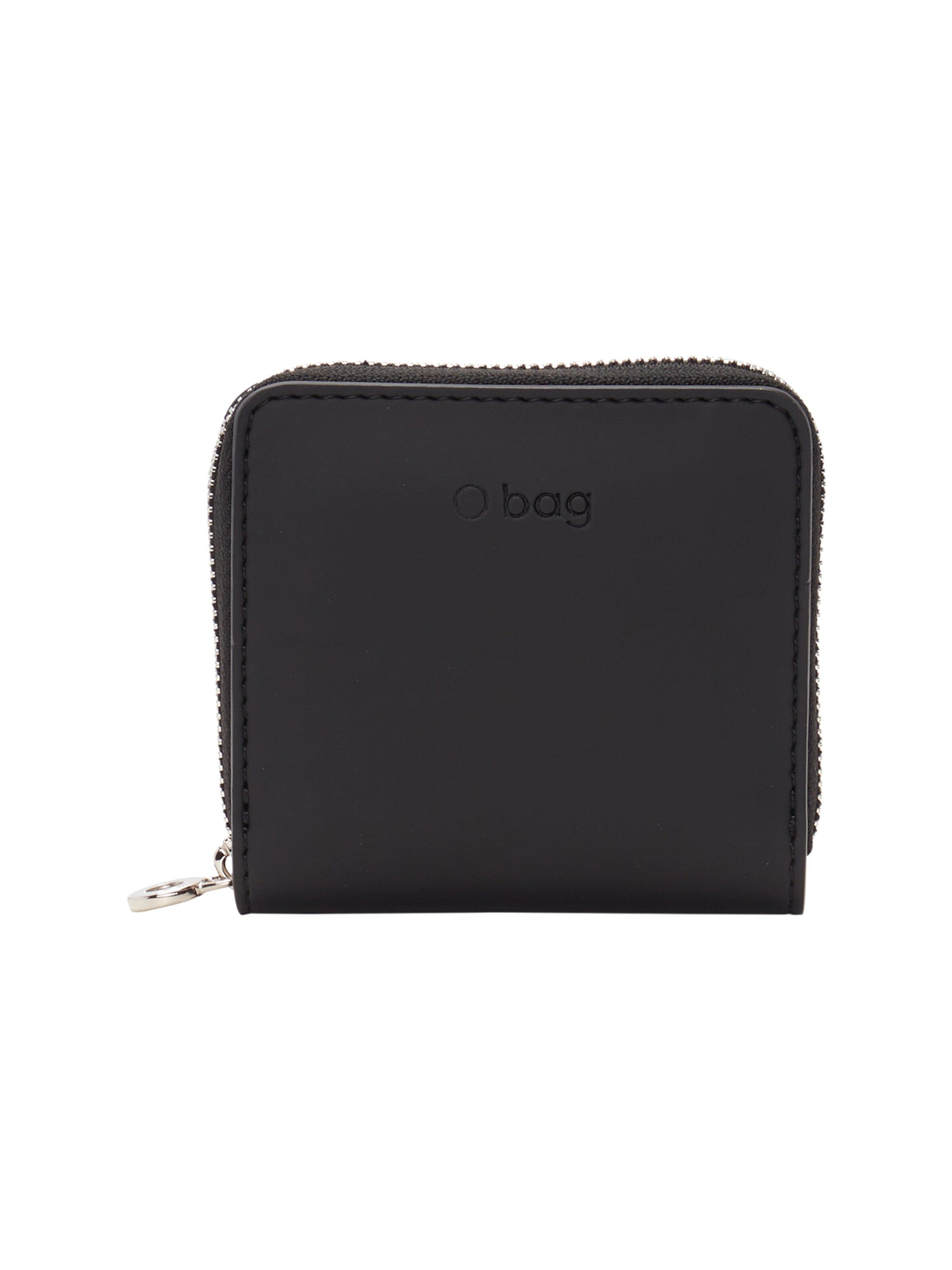 O bag Wallet in Black: front