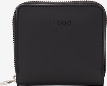O bag Brieftasche In Widerstandsfähiges, Flexibles, Wasserdichtes Schaumkunststoffmaterial Komplett Mit Reißverschluss Aus Gummiertem Stoff O half wally in Schwarz: Vorderseite
