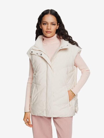 ESPRIT Bodywarmer in Beige: voorkant