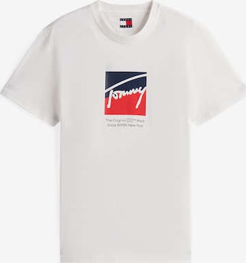 Tommy Jeans - Camiseta en blanco: frente