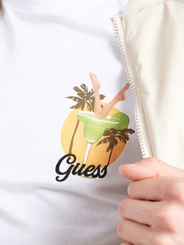 T-Shirt 'BEACH CLUB' GUESS Originals en blanc