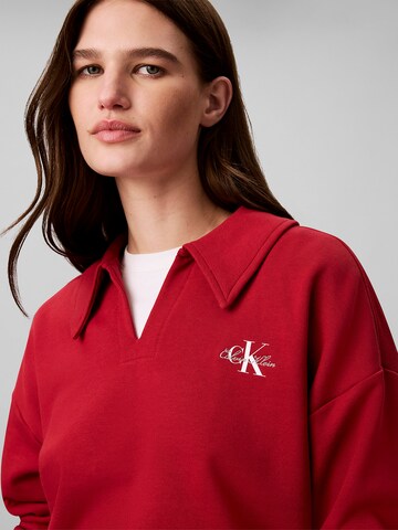 Calvin Klein Jeans Sweatshirt in Rot