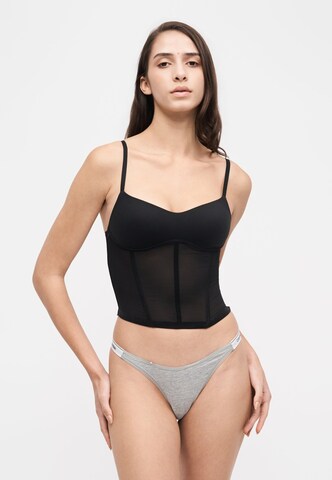 Calvin Klein - Top moldeador en negro: frente