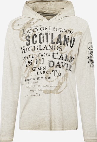 CAMP DAVID Shirt in Grey: front